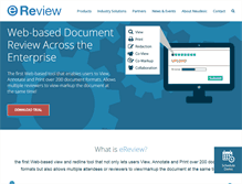 Tablet Screenshot of ereviewonline.com